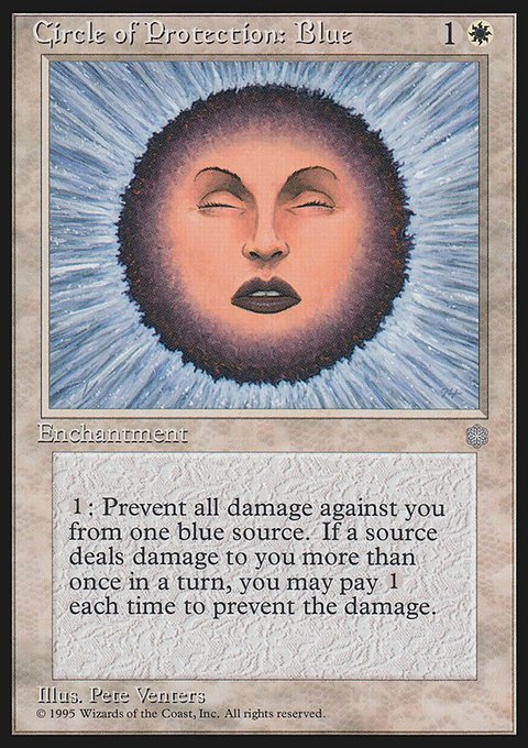 Circle of Protection: Blue, Ice Age #13, Magic: The Gathering card