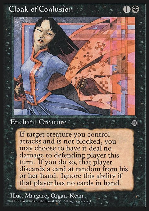 Cloak of Confusion, Ice Age #117, Magic: The Gathering card