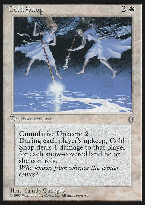 Cold Snap, Ice Age #17, Magic: The Gathering card