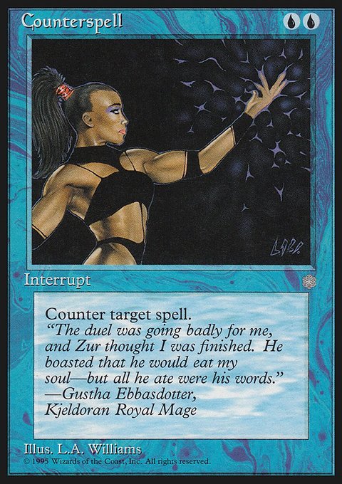 Counterspell, Ice Age #64, Magic: The Gathering card