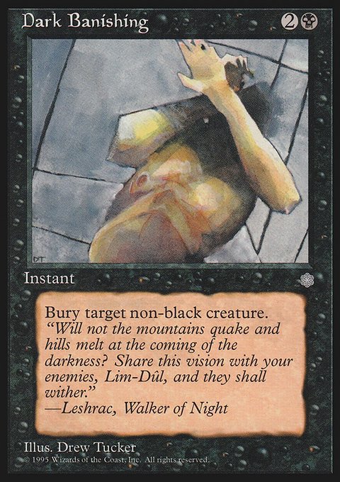 Dark Banishing, Ice Age #119, Magic: The Gathering card