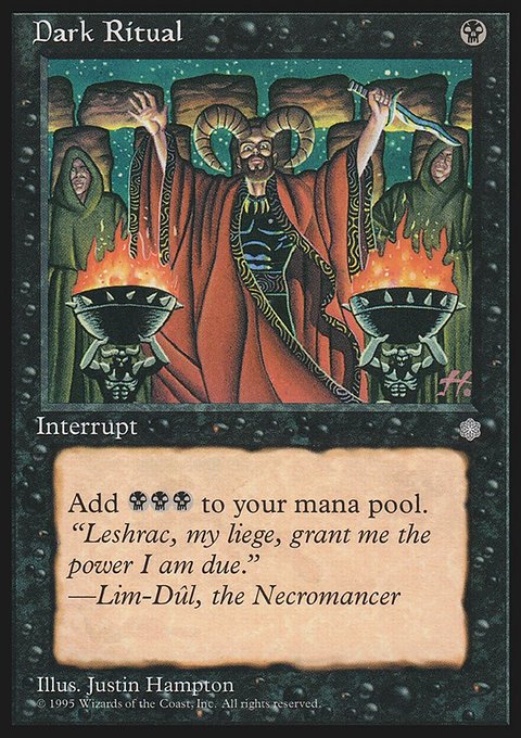 Dark Ritual, Ice Age #120, Magic: The Gathering card