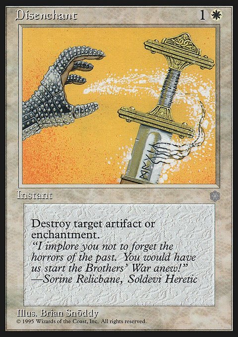 Disenchant, Ice Age #20, Magic: The Gathering card
