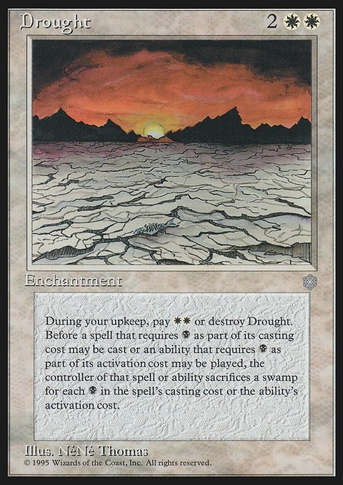 Drought, Ice Age #21, Magic: The Gathering card