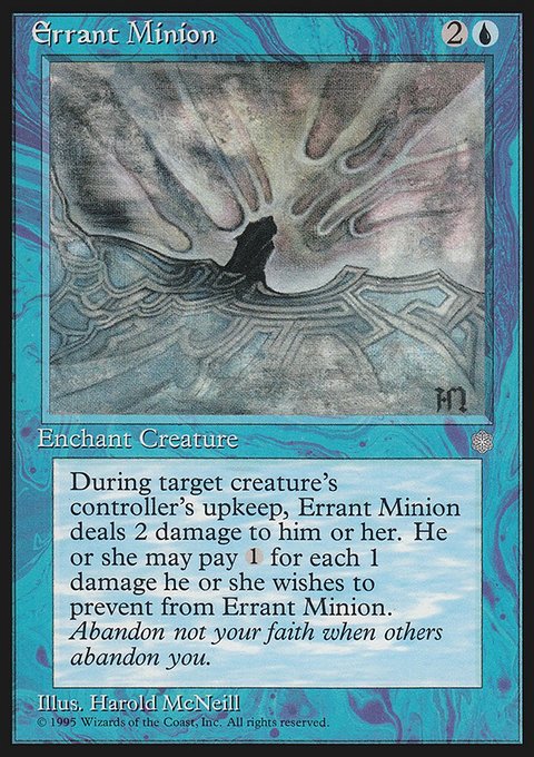 Errant Minion, Ice Age #68, Magic: The Gathering card