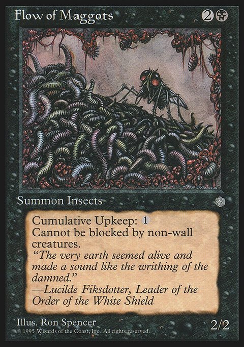 Flow of Maggots, Ice Age #125, Magic: The Gathering card