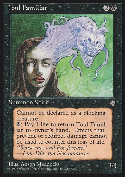 Foul Familiar, Ice Age #126, Magic: The Gathering card