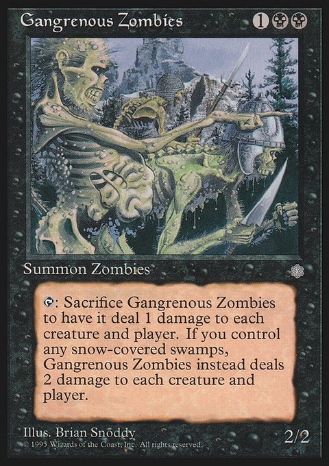 Gangrenous Zombies, Ice Age #127, Magic: The Gathering card