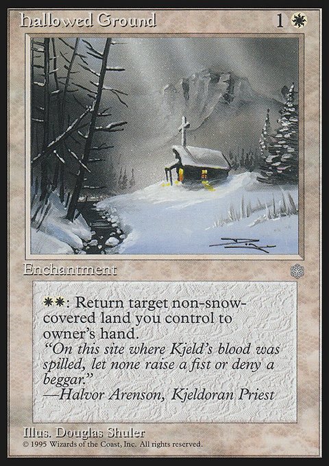 Hallowed Ground, Ice Age #29, Magic: The Gathering card