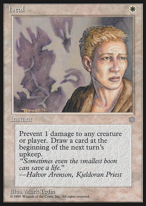 Heal, Ice Age #30, Magic: The Gathering card