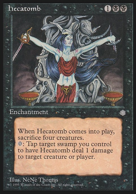 Hecatomb, Ice Age #130, Magic: The Gathering card