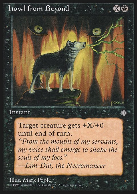 Howl from Beyond, Ice Age #132, Magic: The Gathering card