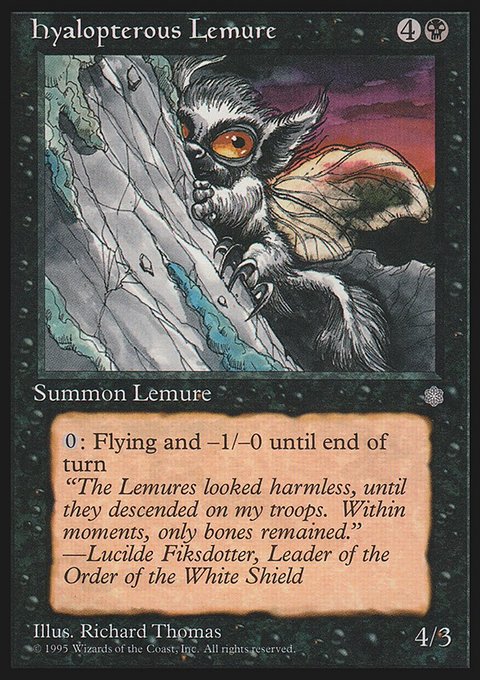 Hyalopterous Lemure, Ice Age #133, Magic: The Gathering card