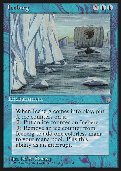 Iceberg, Ice Age #73, Magic: The Gathering card