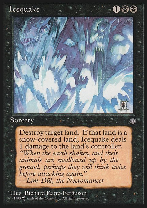 Icequake, Ice Age #134, Magic: The Gathering card