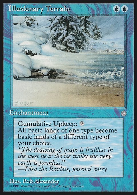 Illusionary Terrain, Ice Age #77, Magic: The Gathering card