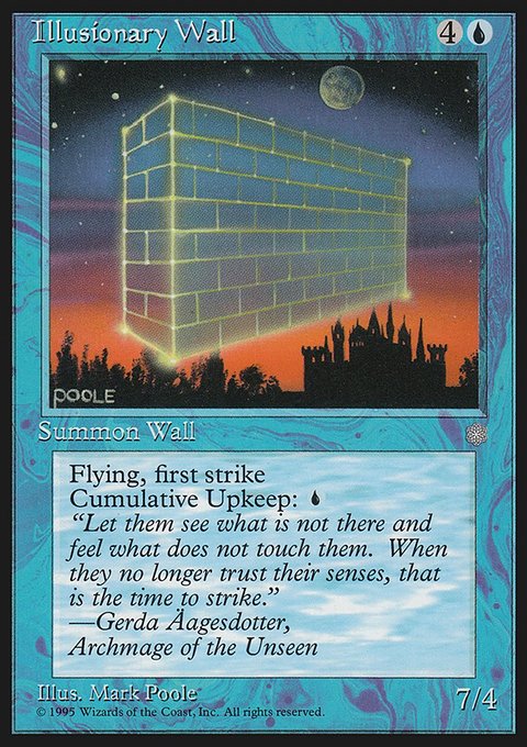 Illusionary Wall, Ice Age #78, Magic: The Gathering card