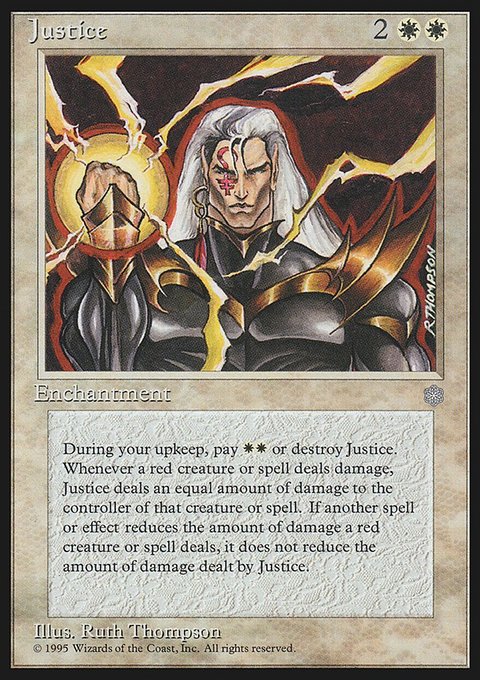 Justice, Ice Age #32, Magic: The Gathering card