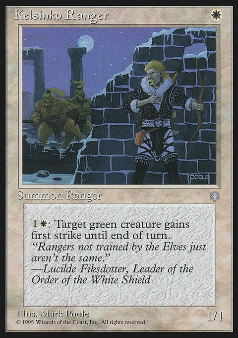 Kelsinko Ranger, Ice Age #33, Magic: The Gathering card