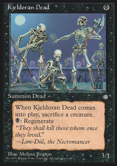 Kjeldoran Dead, Ice Age #137, Magic: The Gathering card