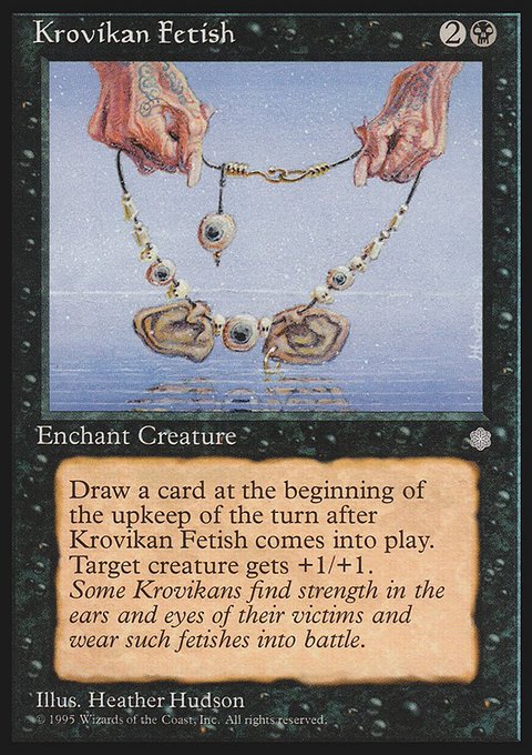Krovikan Fetish, Ice Age #140, Magic: The Gathering card