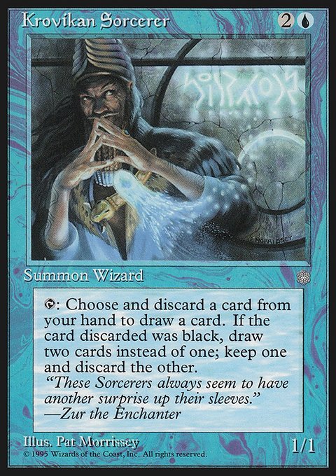 Krovikan Sorcerer, Ice Age #81, Magic: The Gathering card