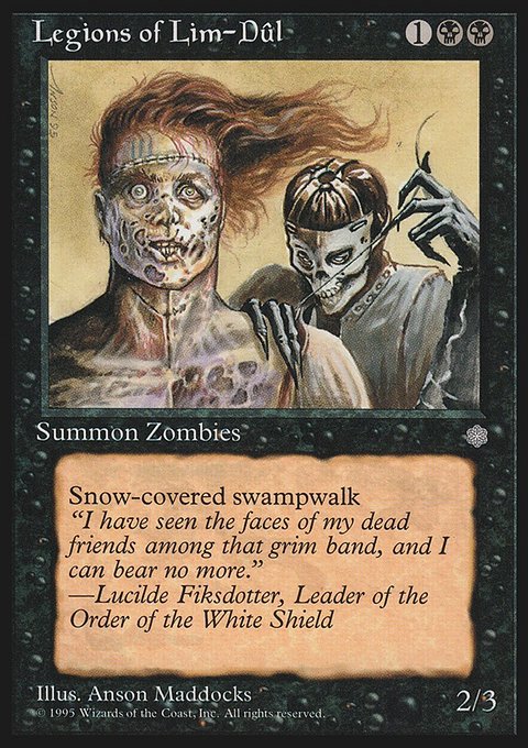 Legions of Lim-Dûl, Ice Age #142, Magic: The Gathering card