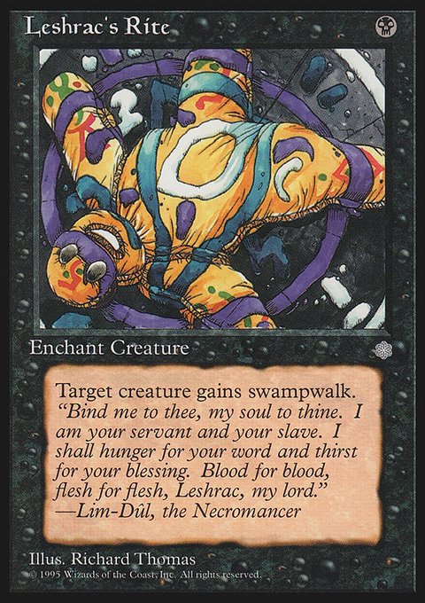 Leshrac's Rite, Ice Age #143, Magic: The Gathering card