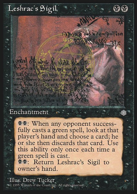 Leshrac's Sigil, Ice Age #144, Magic: The Gathering card