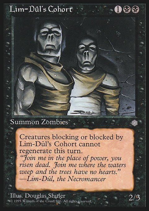 Lim-Dûl's Cohort, Ice Age #145, Magic: The Gathering card
