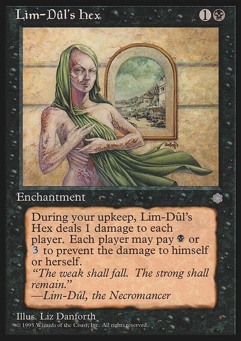 Lim-Dûl's Hex, Ice Age #146, Magic: The Gathering card