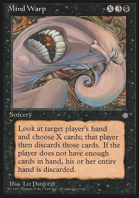 Mind Warp, Ice Age #148, Magic: The Gathering card