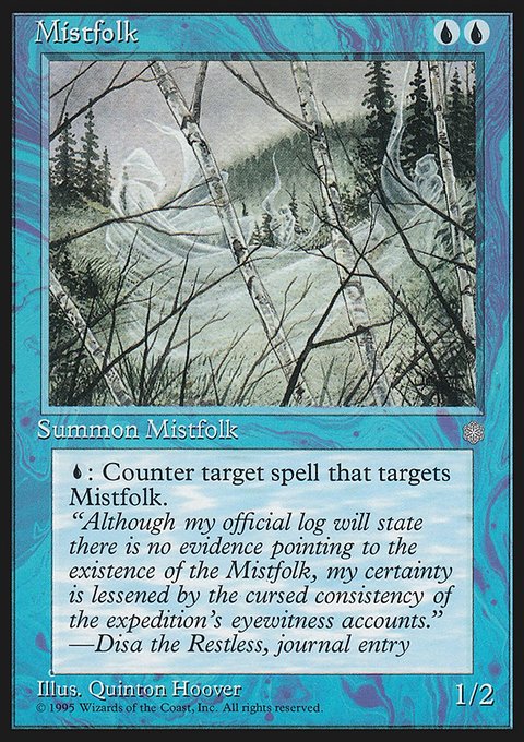 Mistfolk, Ice Age #84, Magic: The Gathering card