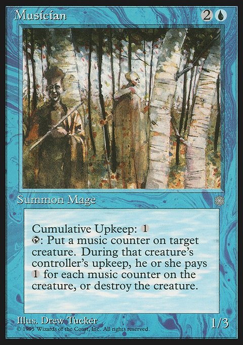 Musician, Ice Age #85, Magic: The Gathering card