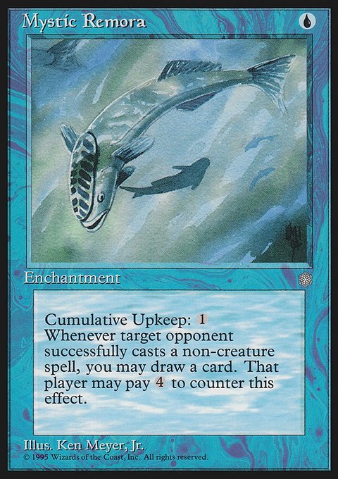 Mystic Remora, Ice Age #87, Magic: The Gathering card
