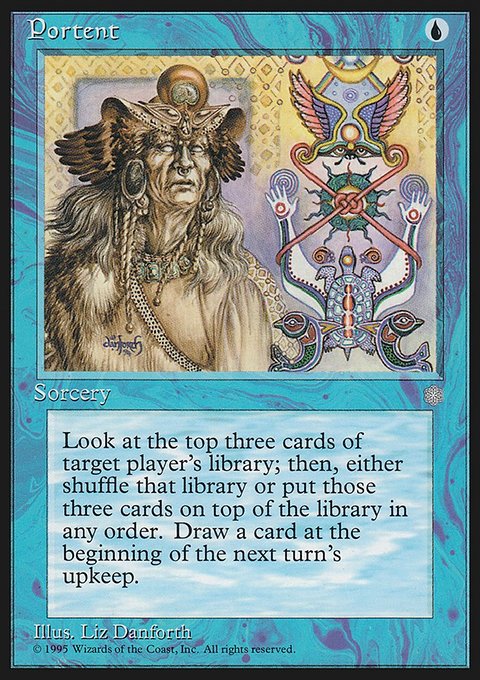 Portent, Ice Age #90, Magic: The Gathering card
