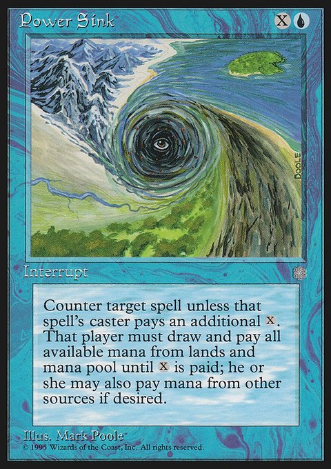 Power Sink, Ice Age #91, Magic: The Gathering card