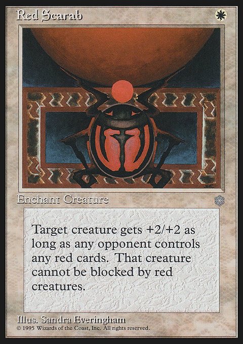 Red Scarab, Ice Age #49, Magic: The Gathering card
