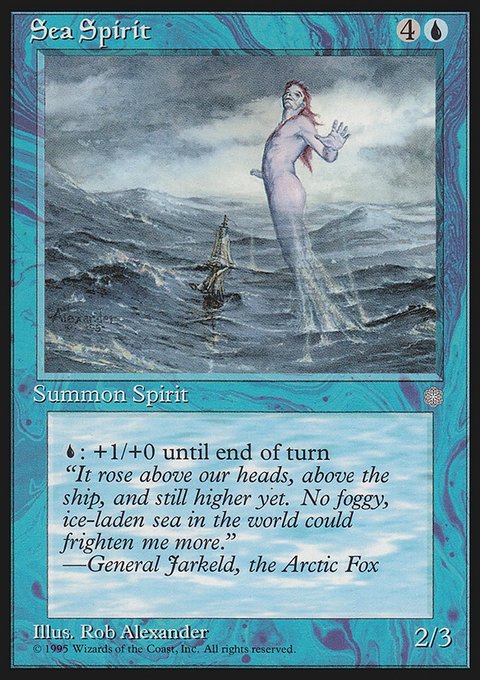 Sea Spirit, Ice Age #95, Magic: The Gathering card