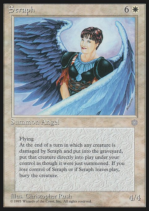 Seraph, Ice Age #51, Magic: The Gathering card
