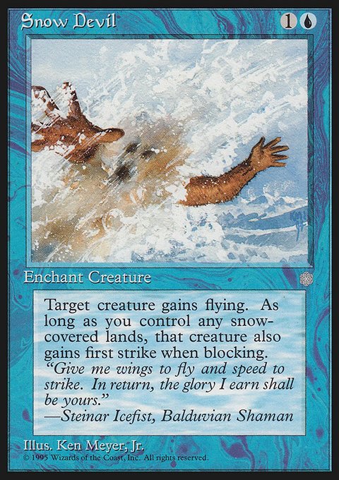 Snow Devil, Ice Age #100, Magic: The Gathering card