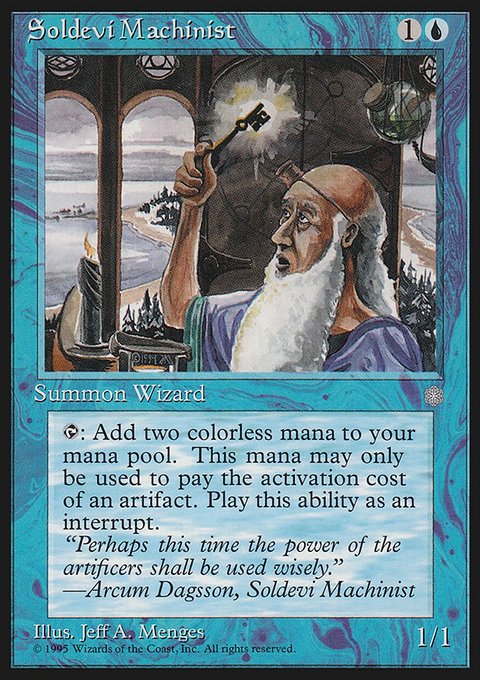 Soldevi Machinist, Ice Age #102, Magic: The Gathering card
