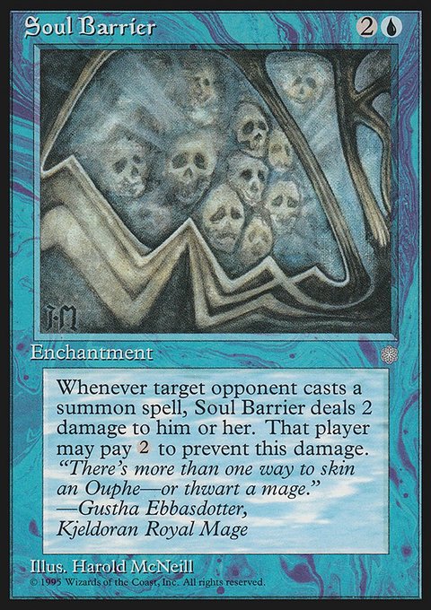 Soul Barrier, Ice Age #103, Magic: The Gathering card