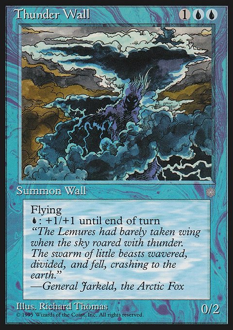 Thunder Wall, Ice Age #104, Magic: The Gathering card