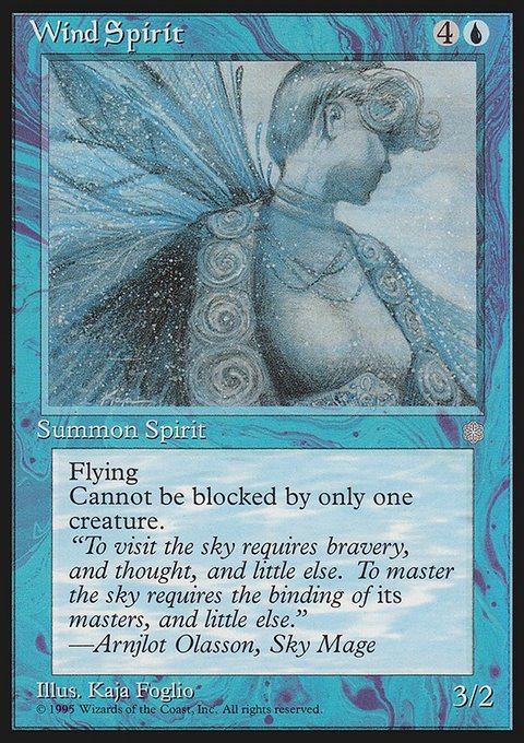 Wind Spirit, Ice Age #106, Magic: The Gathering card