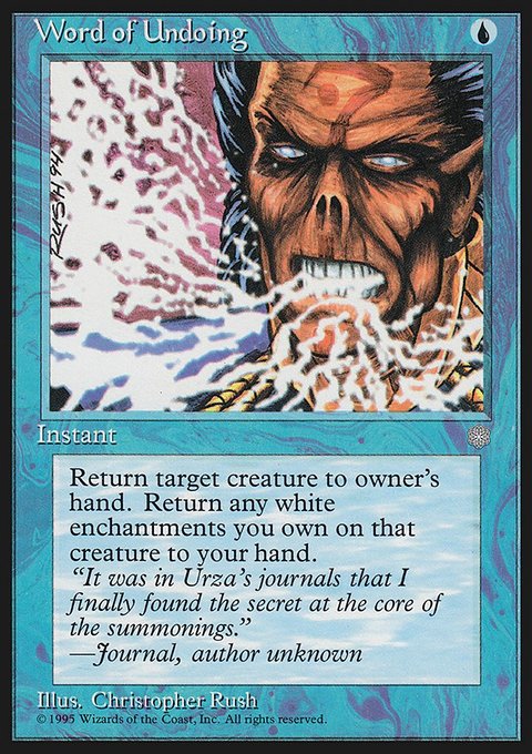 Word of Undoing, Ice Age #108, Magic: The Gathering card