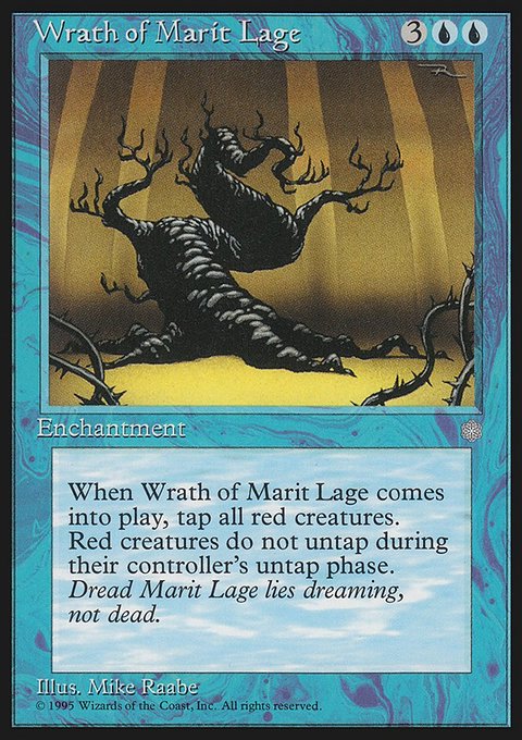 Wrath of Marit Lage, Ice Age #109, Magic: The Gathering card