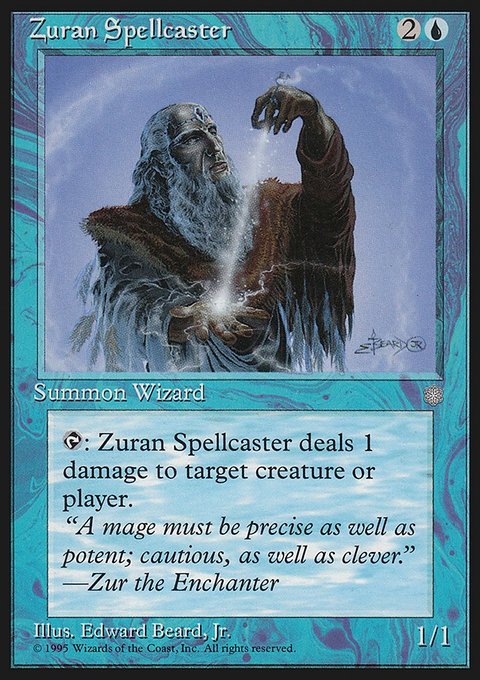 Zuran Spellcaster, Ice Age #112, Magic: The Gathering card