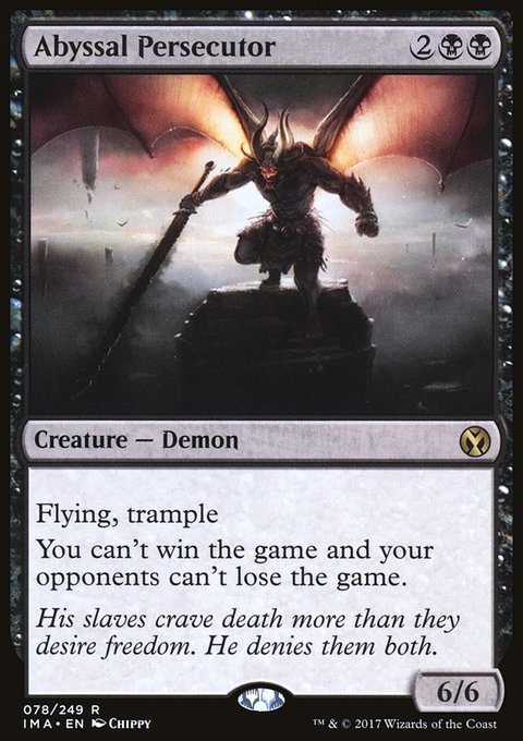 Abyssal Persecutor, Iconic Masters #78, Magic: The Gathering card