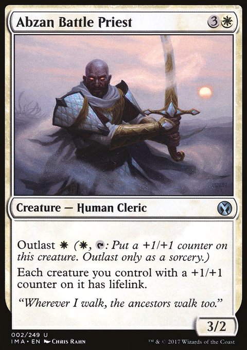 Abzan Battle Priest, Iconic Masters #2, Magic: The Gathering card